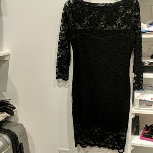 Black lace dress